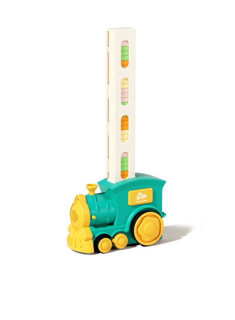 MaBaby Children's dominoes 60 boys puzzle auto drop car building blocks electric toys girls gift - Image 1