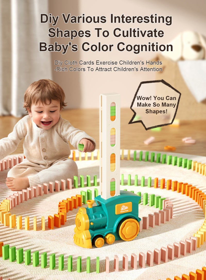 MaBaby Children's dominoes 60 boys puzzle auto drop car building blocks electric toys girls gift - Image 2