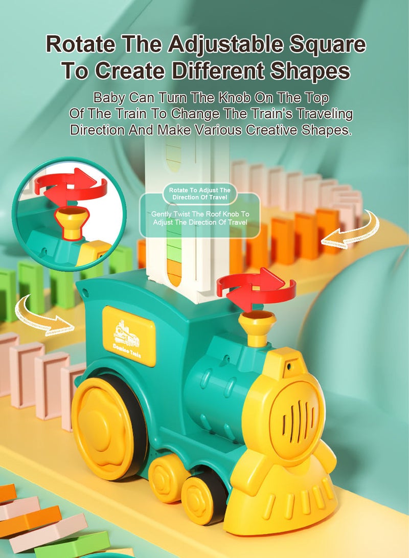 MaBaby Children's dominoes 60 boys puzzle auto drop car building blocks electric toys girls gift - Image 3