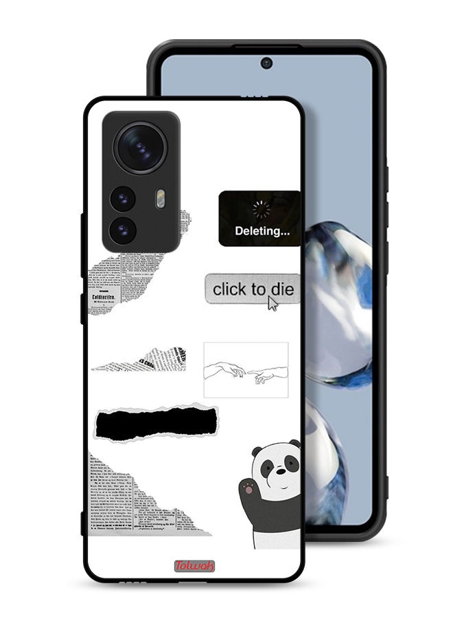 Tolwak Xiaomi 12 Protective Case Cover Panda Sticker - Image 1