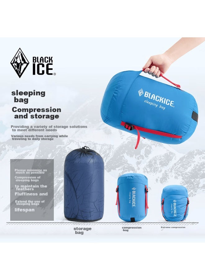 Black Ice Blackice A Series Envelope-style Down Sleeping Bag For Adults, Outdoor Duck Down Sleeping Bag A1000 /khaki/m - Image 4