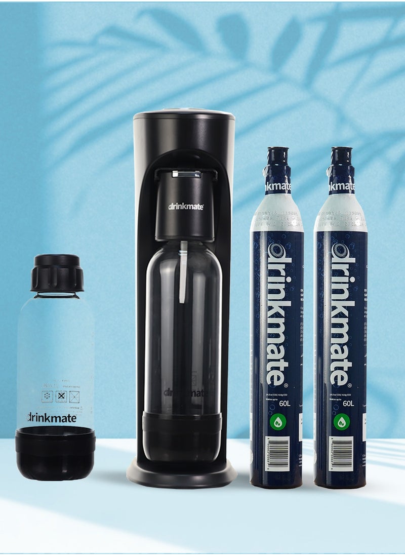 DrinkMate Drinkmate Soda Maker Premium Plastic
Kit Black 1 Liters  - Image 1