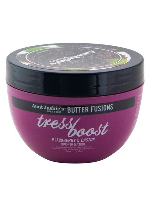 Butter Fusions Tress Boost - Blackberry & Castor Hair Growth Conditioning Masque, 8 oz