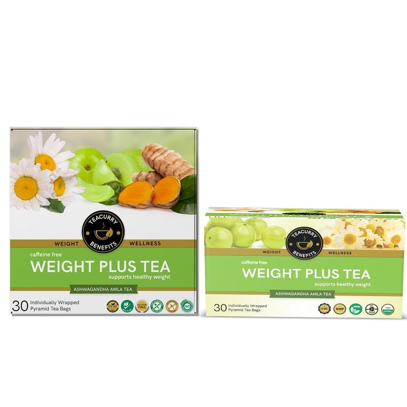 TEACURRY Weight Gain Tea 30 Tea Bags (1 Month Pack) Helps in Plus Mass - Men & Women | Green Tea for Weight Gain | increase Weight - Image 5