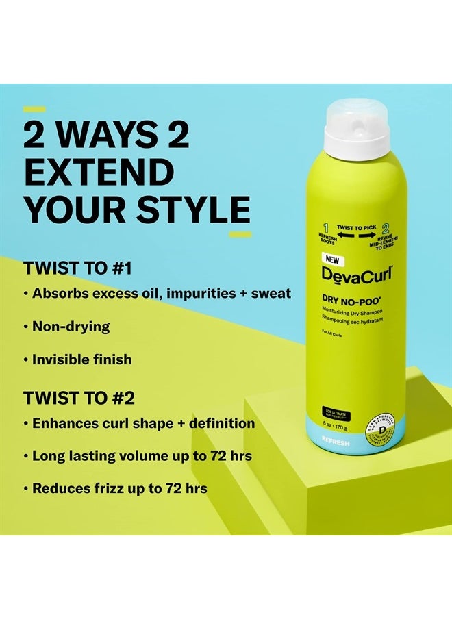 DevaCurl Dry No-Poo Moisturizing Dry Shampoo | Non-Drying Formula | Invisible Finish | For All Curly Hair Types  - Image 2