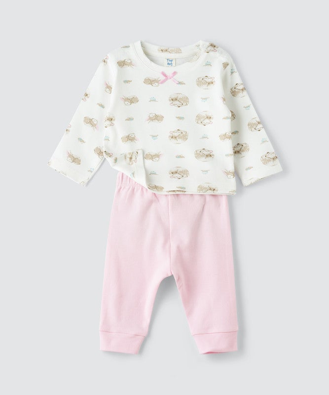 Tiny Hug NEWBORN GIRLS 2 PCS SET LONG SLEEVE - Image 2