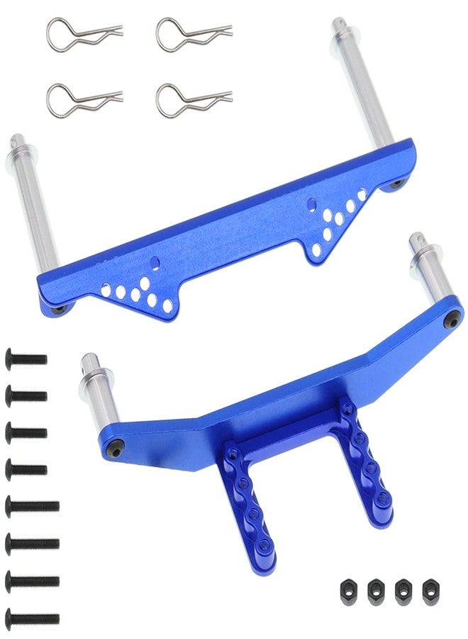 Treehobby Aluminum Front & Rear Body Mounts with Body Posts for 1/10 Traxxas Slash 2WD, Rustler, Stampede VXL RC 2WD Car, Upgrade Parts, Blue - Image 4