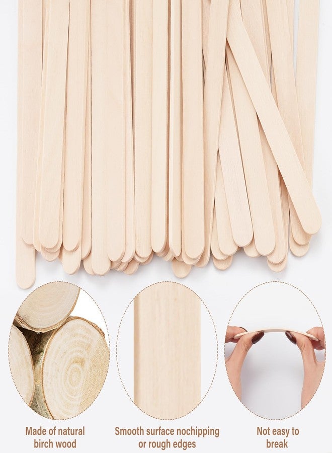 MMonDod 2400 Pcs Popsicle Sticks for Crafts,4.5 Inch Wooden Craft Sticks,Natural Wood Popsicle Stick for Waxing,Ice Cream Sticks,Hair Removal and Waxing Supplies,DIY Wood Crafts for Home Art Projects - Image 3