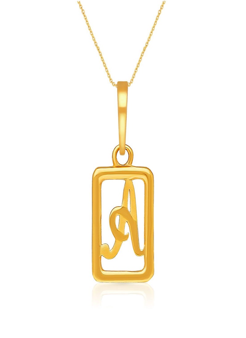 Malabar Gold and Diamonds 22k 916 Purity Gold Pendant for Women DZPN173AY  - Image 1