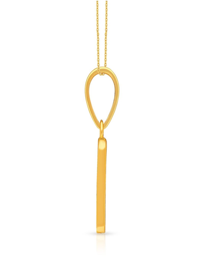 Malabar Gold and Diamonds 22k 916 Purity Gold Pendant for Women DZPN173AY  - Image 3