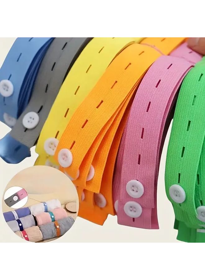 20pcs Elastic Retractable Storage Straps Random Color Luggage Wardrobe Organizer - Image 2