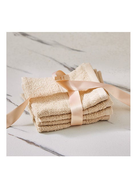 4-Piece Essential Carded Face Towel Set 30 x 30cm