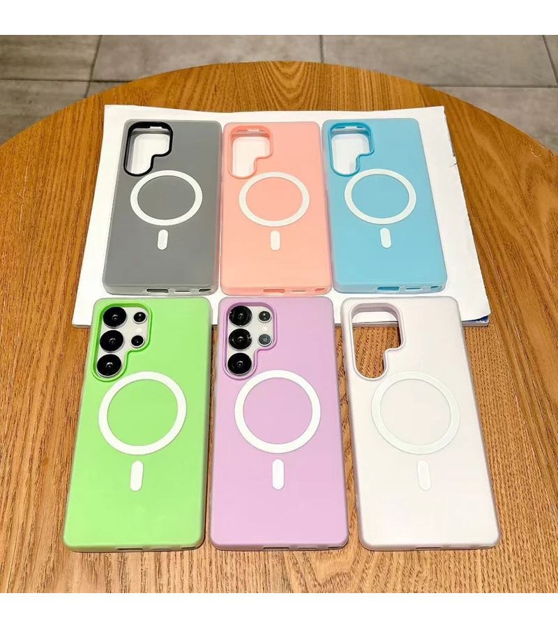Black Samsung Galaxy S23 Plus 2 In 1 Jelly Case Supports Wireless Charging - Image 3