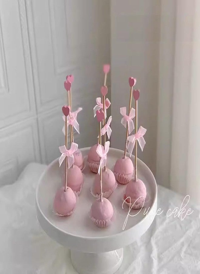 Luzen 100 قطعة 6.1" عصي تحريك قهوة الحليب الشاي المشروبات المثلجة الخشبية القابلة للاستخدام مرة واحدة على شكل قلب لمزج المشروبات الكوكتيل لمطعم KTV والمقاهي والبارات وحفلات المنزل، وردي - Image 4