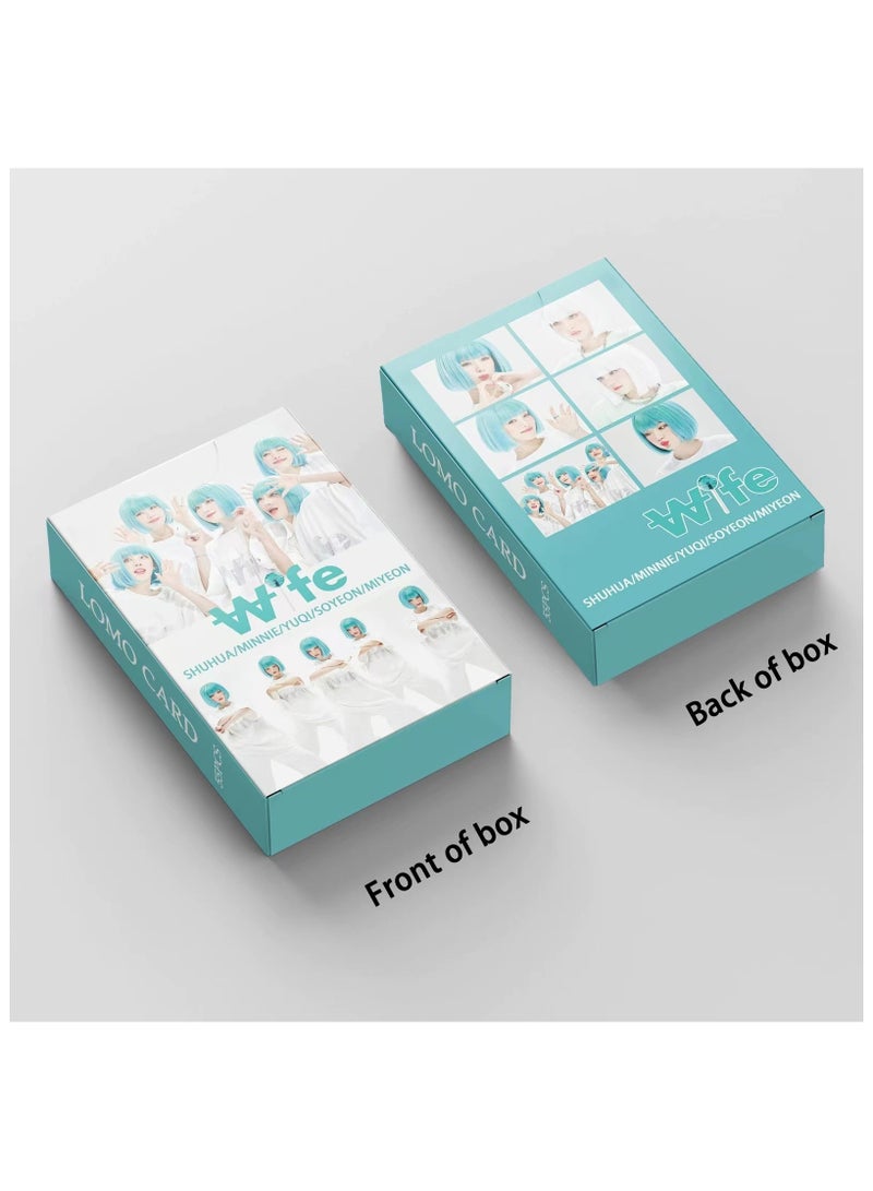 NIBEMINENT 55 Pcs Kpop (G)I-DLE Wife Lomo Cards Card For Fans Collection Gifts - Image 3