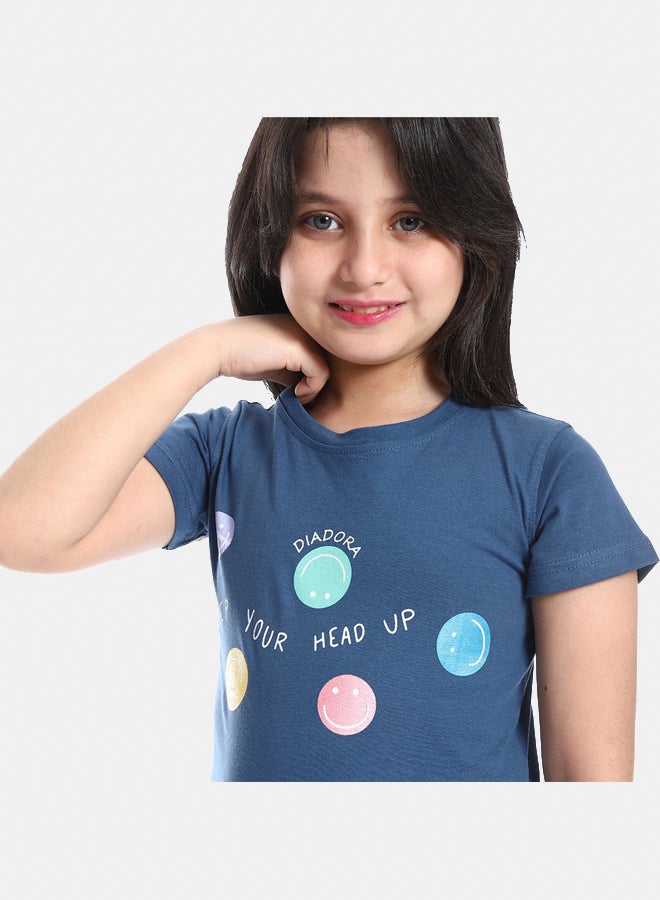 DIADORA Girls Cotton Printed T-Shirt - Image 4