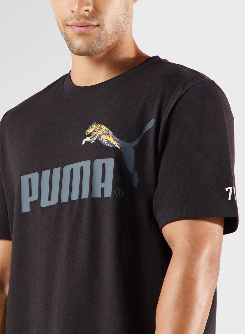 PUMA Classics No 1 Logo Celebration T-Shirt - Image 3