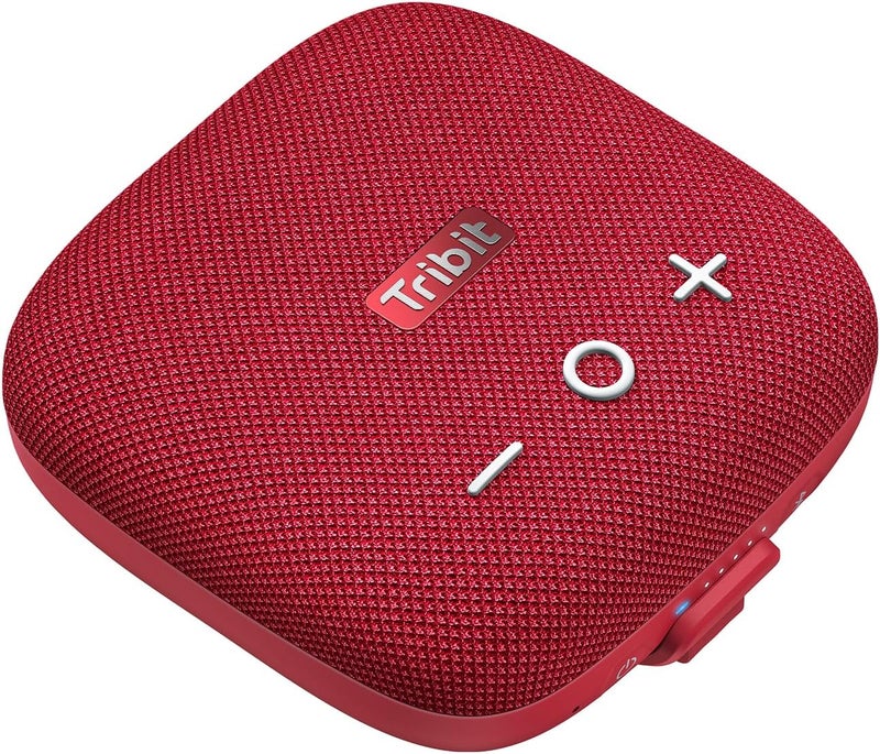 Tribit StormBox Micro 2 المحمولة بلوتوث مكبر الصوت، بلوتوث 5.3 مكبرات الصوت مع XBass، IP67 مقاوم للماء، 12H Playtime بطارية طويلة للتخييم في الهواء الطلق ركوب الدراجات (الأحمر) - Image 1