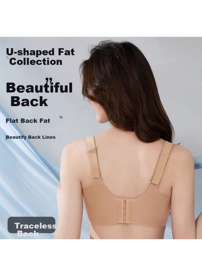 Me Feeling Women's Soft Support Bra, Lift And Push-up, Anti-sagging, Gather And Reduce Side Bulge, Wireless, Seamless Shaping Brassiere