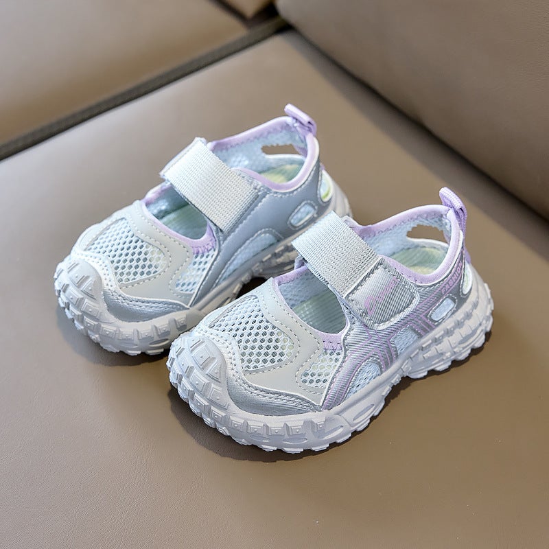 Mesh Sneakers Lightweight Flexible Sole Walking Shoes For Kids Indoor And Outdoor Activities - Image 1