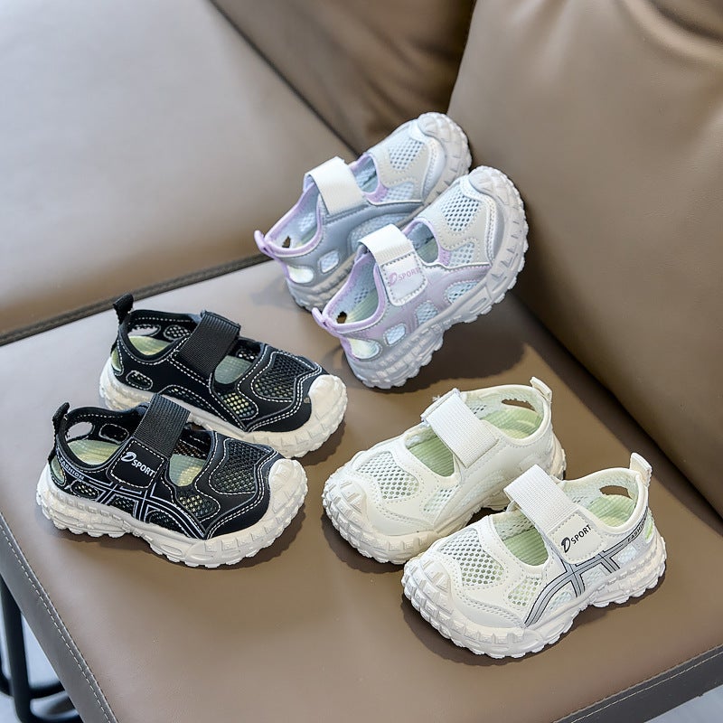 Mesh Sneakers Lightweight Flexible Sole Walking Shoes For Kids Indoor And Outdoor Activities - Image 3