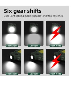 Excefore Rechargeable Cob Small Flashlights, Mini Flashlight 1000 lumens with 6 Lighting Modes Lights, Suitable for Nightshift Camping Hiking Emergency  - Image 3