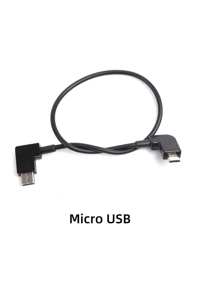 Generic - 30cm Compatible with DJI OSMO Pocket Connect Cable Type-C to Micro USB Conversion Data Line Gimbal Accessories - Image 1