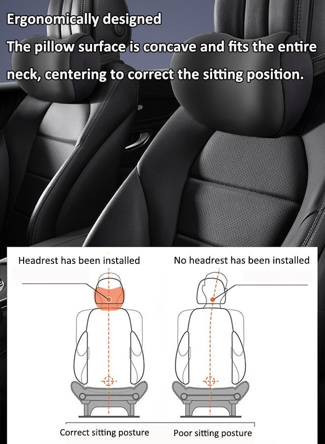 Generic Car seat neck pillows Office chair neck pillow Memory foam headrest Neck support pads Relieves neck pain - Image 3