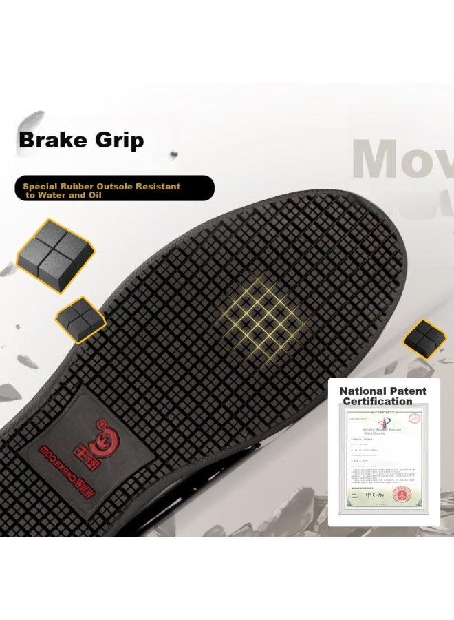 Kitchen King Chuwang Non-Slip Water-Resistant Chef Shoes, Casual Kitchen Hotel Work Shoes, All-Season Wear, Men'S Style 1807, Size 43 - Image 2