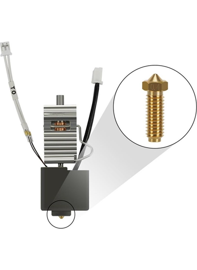 Hobi Mekatronik - Anycubic Kobra 3 Full Hotend Set Including Cooling Body (Brass Nozzle) - Image 1