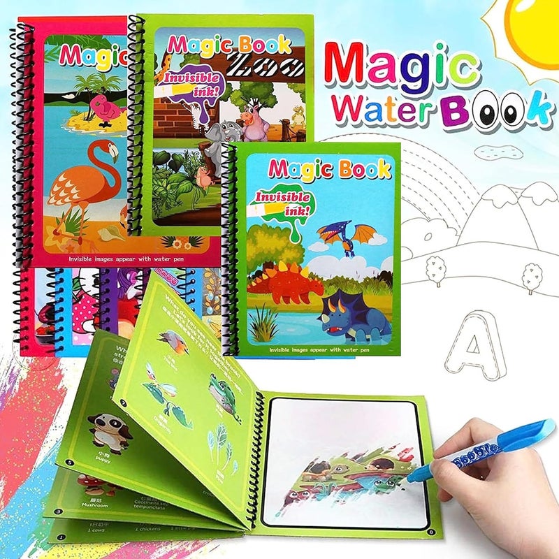 GLUN® ® Water Magic Book Random Theme C5 Pack of 3 - Image 4
