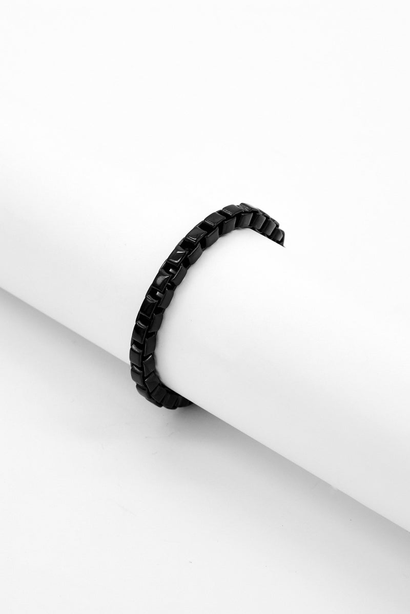 Boss By Hugo Boss Men Devon Family Ionic Plated Bracelet, Black  - Image 4