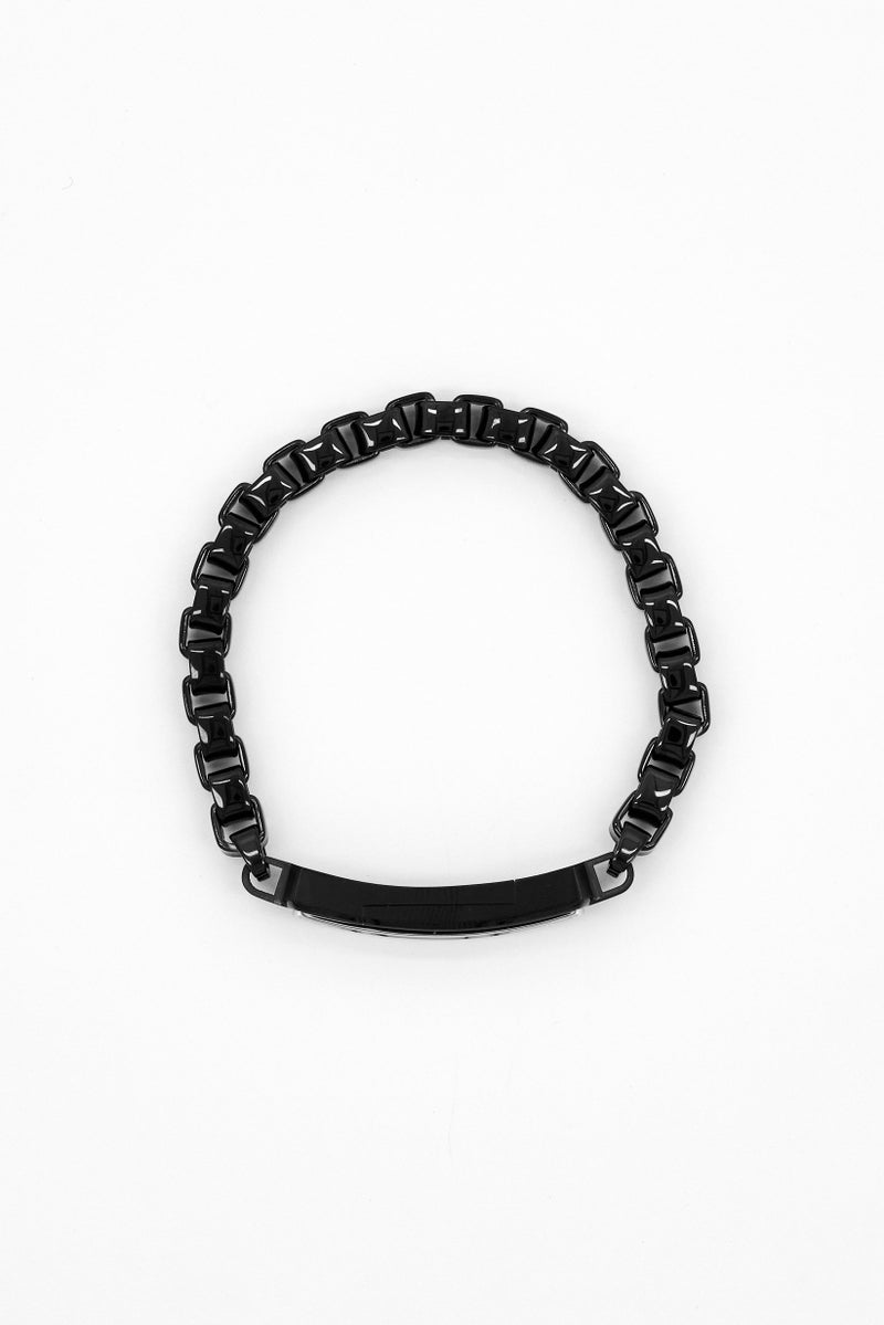 Boss By Hugo Boss Men Devon Family Ionic Plated Bracelet, Black  - Image 3