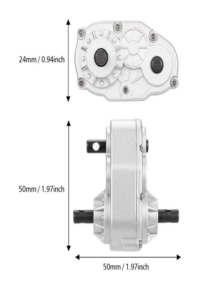 Dilwe RC Crawler Transfer Case, Metal RC Car Transfer Case with Screws for SCX10 / Gelande II D90 1/10 RC Crawler Car Model Vehicle Upgrade Accessory - Image 5