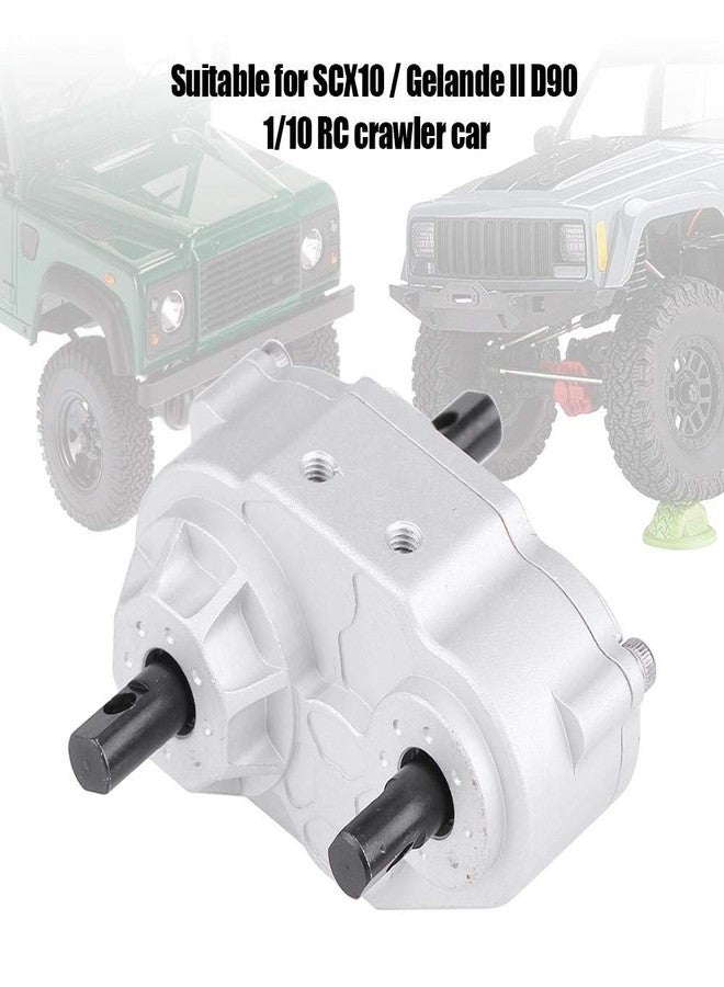 Dilwe RC Crawler Transfer Case, Metal RC Car Transfer Case with Screws for SCX10 / Gelande II D90 1/10 RC Crawler Car Model Vehicle Upgrade Accessory - Image 3