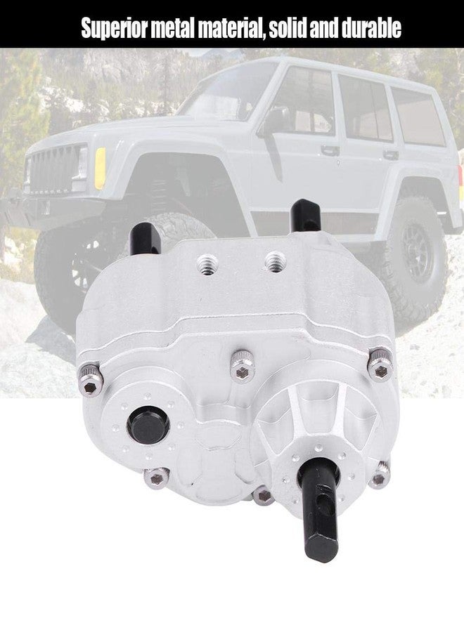 Dilwe RC Crawler Transfer Case, Metal RC Car Transfer Case with Screws for SCX10 / Gelande II D90 1/10 RC Crawler Car Model Vehicle Upgrade Accessory - Image 2