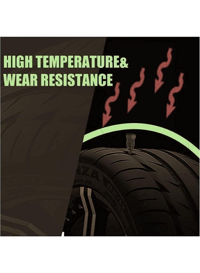 60 مجموعة لإصلاح الإطارات لإصلاح أغطية المسامير المطاطية، ومسامير الإصلاح السريع لإطارات السيارات المزودة بممفك، ومجموعات أدوات لإصلاح الإطارات (30 صغيرة و 30 كبيرة) - Image 5