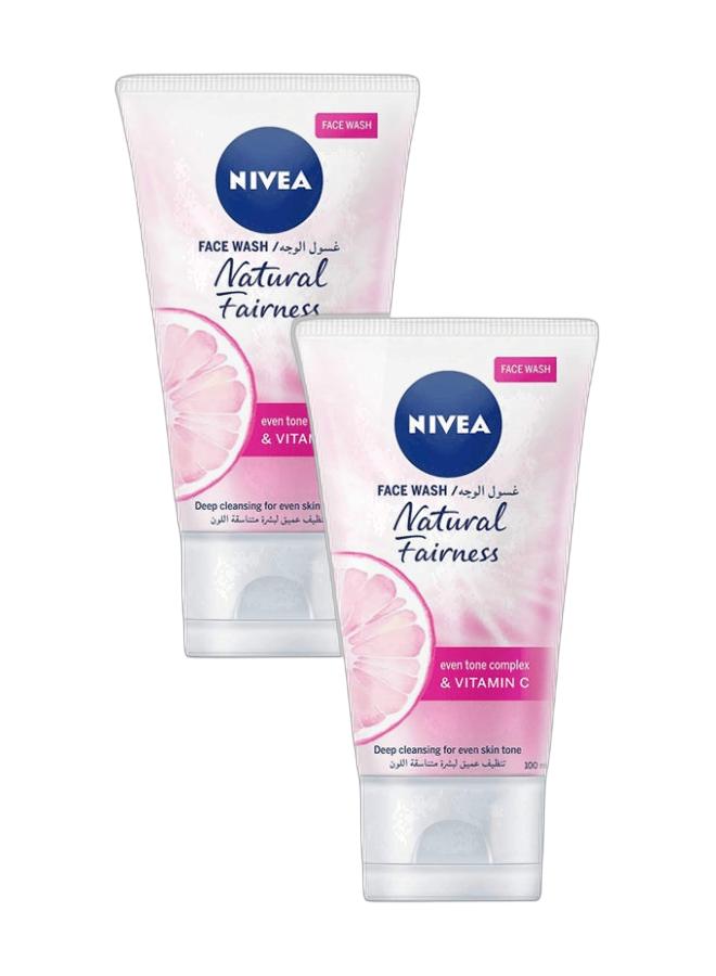 Nivea Natural Glow Cleansing Face Wash 100ml 1+1 Combo - Image 1
