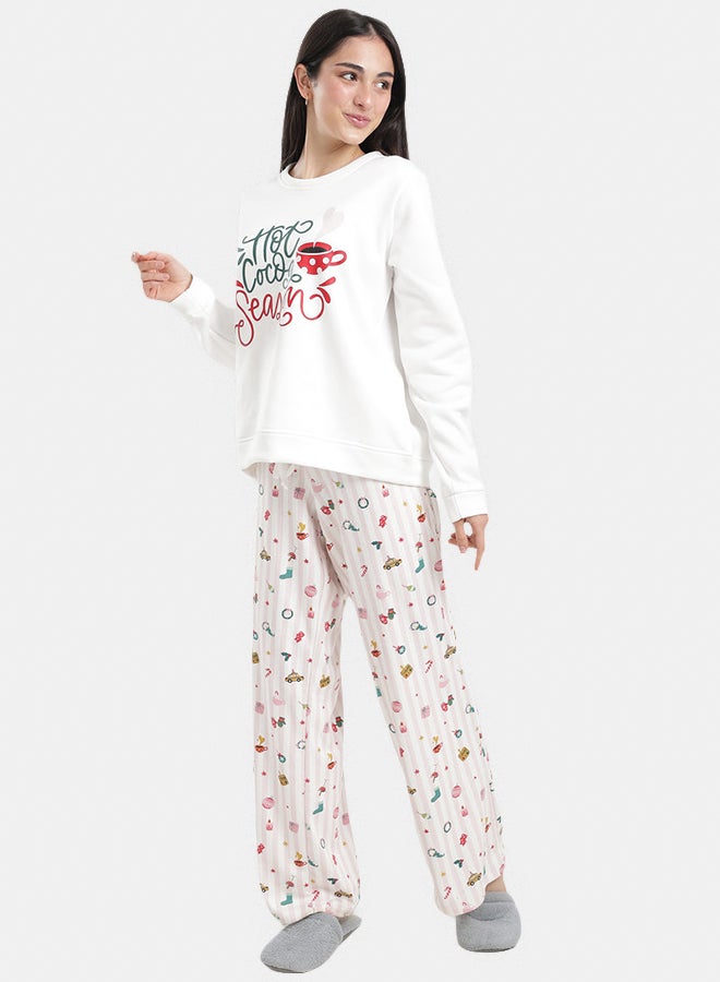Carina Candy Stripe Pyjama Set - Image 2