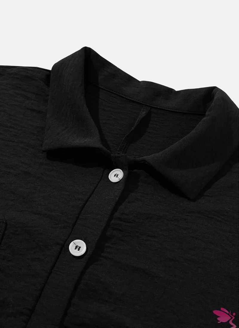 يونيكي Black Relaxed Playsuit