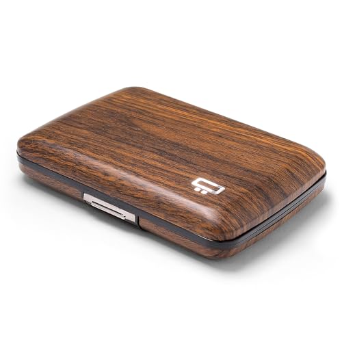 ÖGON -DESIGNS- Aluminum card holder with metal lock, RFID protection against fraud and demagnetization, compact wallet, Smart Case OSLO model - Image 1