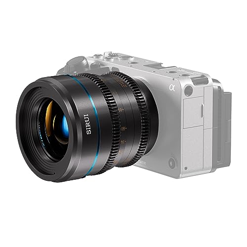 SIRUI Night Walker S35 Manual Focus Cine Lens Set, 24mm, 35mm, 55mm, T1.2 Large Aperture Lens for E Mount Cameras, FX30, ZVE-10, A6500, A6600 (MS-3SEG, Metal Gray) - Image 2