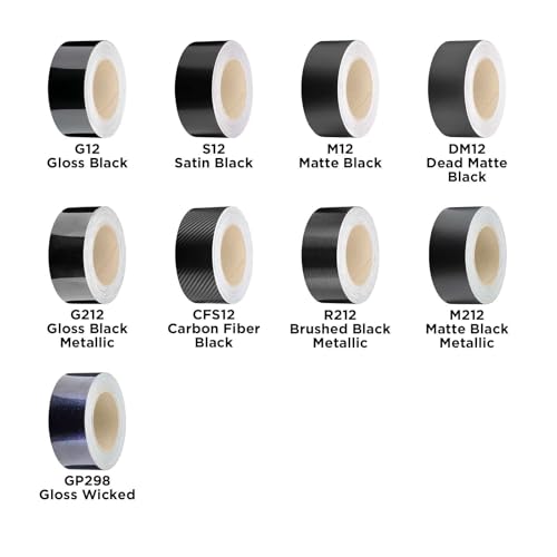EZAUTO WRAP Gloss Black Auto Car Vinyl Wrap for Black Out Chrome Delete Window Trim Door Trim Cut from Authentic 3M 2080 2 x25Ft - Image 3