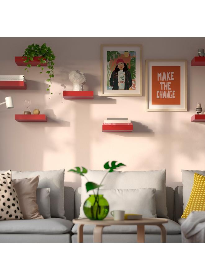 erorex Wall Shelf, Red, 30X26 Cm - Image 2