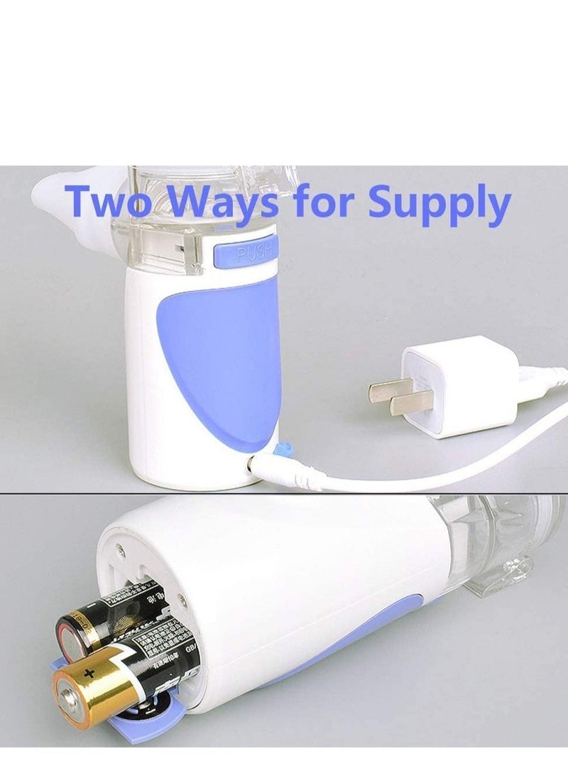 ELTRAZONE - Nebulizer,Portable Mini Atomizers Vaporizers Handheld Inhaler for Adults and Children,Ultrasonic Humidifier for Home and Travel Use, Steam Mesh Inhalators with Masks and Mouthpieces - Image 1