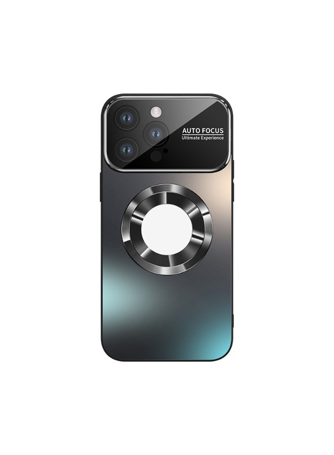 Stylish Large Window Case for iPhone 16 Pro Max - Compatible with MagSafe Slim Matte Finish Shockproof Phone Case with Showcase, Full Camera Lens Protection, Anti-Fingerprint Dustproof TPU Cover (Black) - Image 1