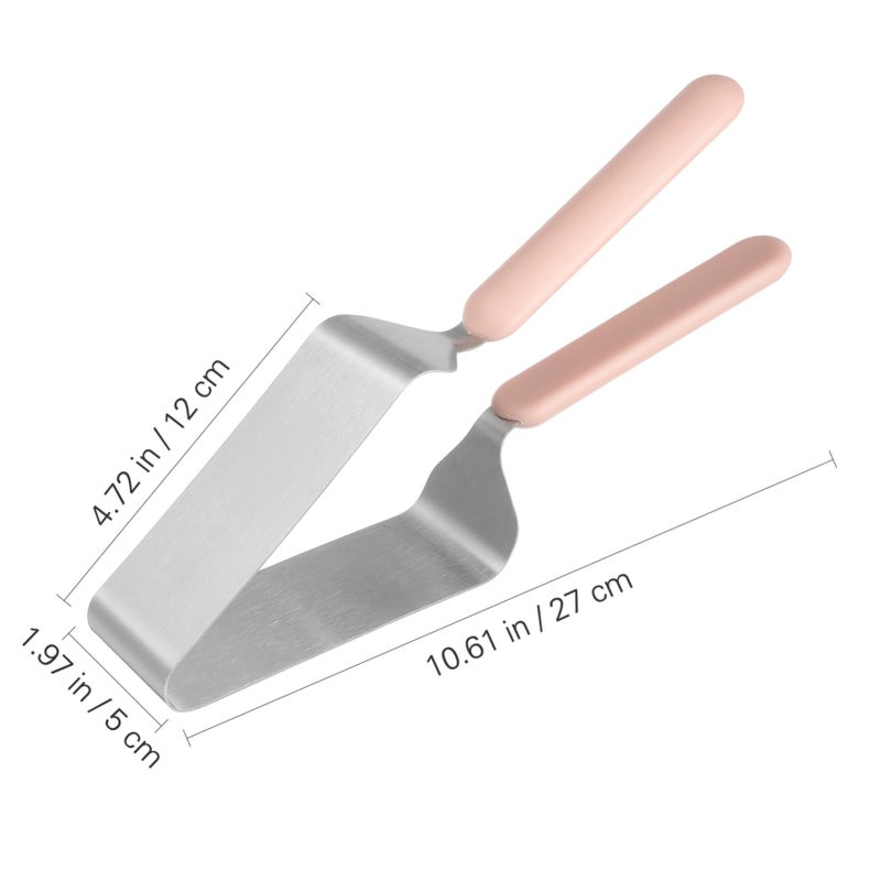 2Pcs Stainless Steel Cake Cutter and Slicer Set with Portion Marker for Cheesecakes Desserts - Image 3