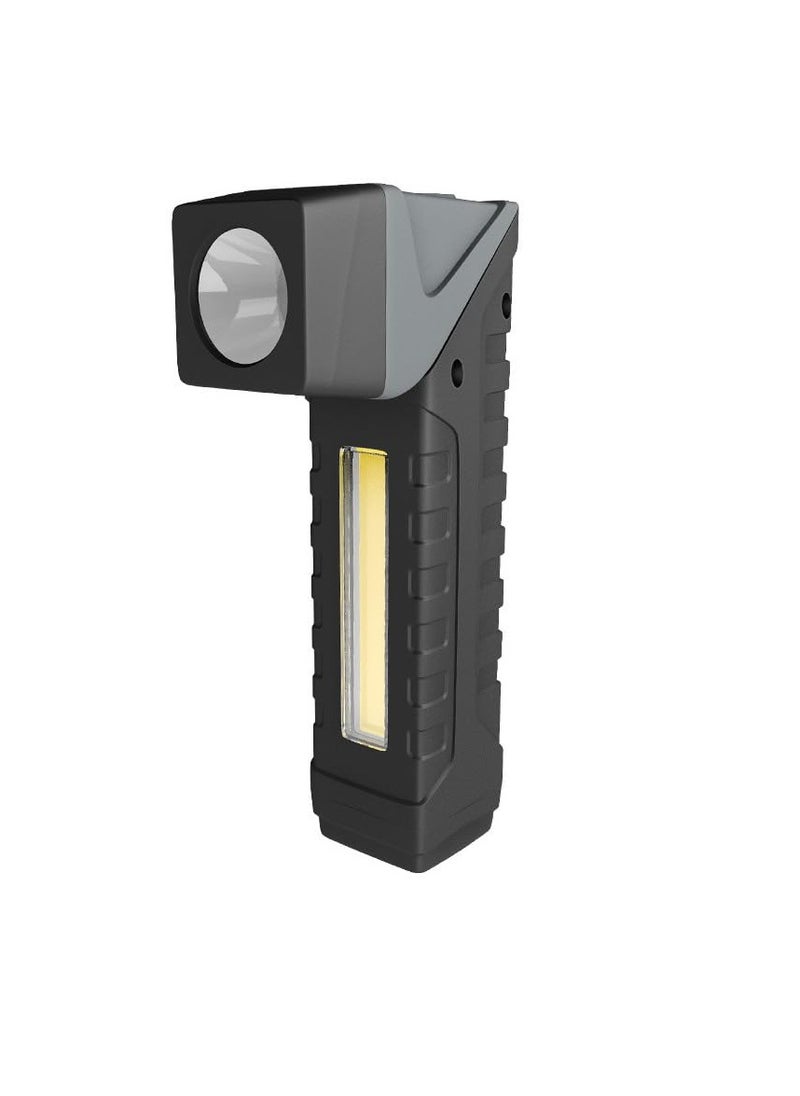 SYOSI - LED Torch Rechargeable, Super Bright Work Light with 5 Modes lighting Torch Flashlight with Magnetic Base & Clip, 90° Folding Portable Inspection Light for Garage Workshop Emergency - Image 1
