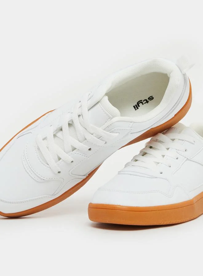 Styli Platform Sole Lace Up Sneakers