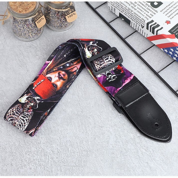 Generic Personalized Guitar Straps for Electric Acoustic Pirate Style Strap 